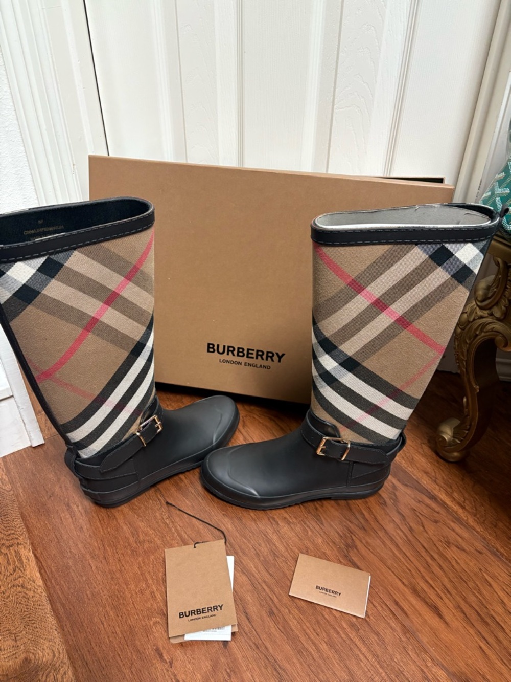 Burberry Tall Rain Boots